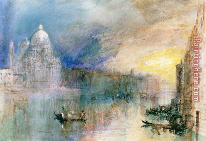 Joseph Mallord William Turner Venice Grand Canal with Santa Maria della Salute